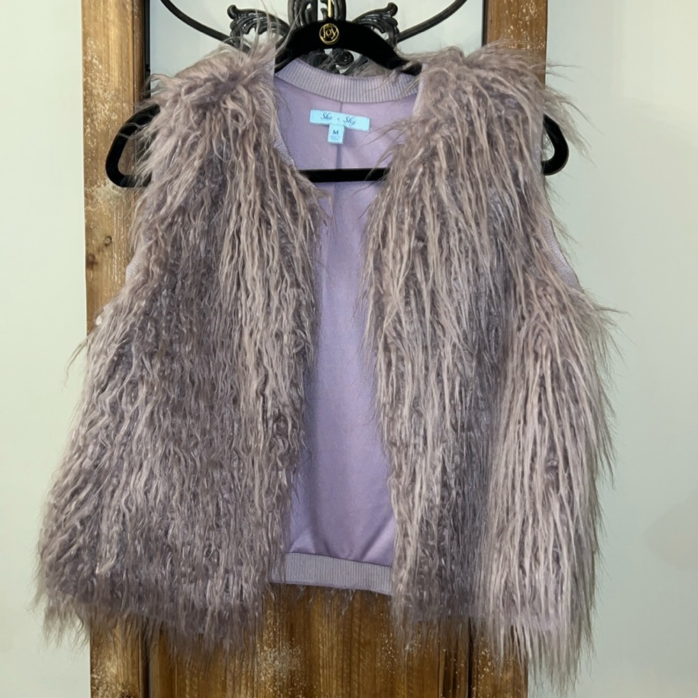 She + Sky purple vest